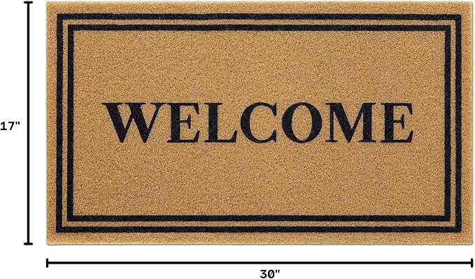 OLANLY Front Door Mat, Low Profile Doormat, Stain and Fade Resistant, - Image 2