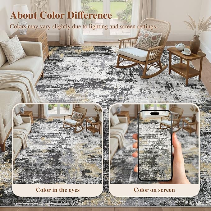 UERMEI 10x12 Area Rug for Living Room - Image 9
