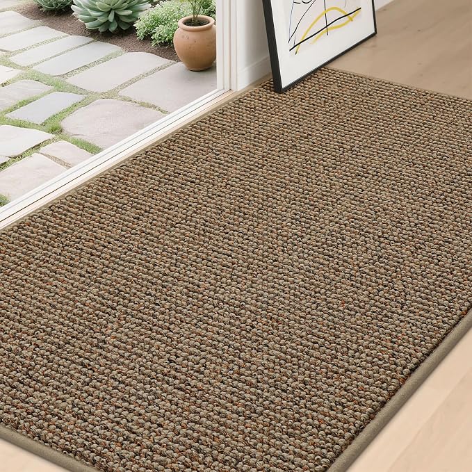 BEQHAUSE Dirt Trapper Door Mat 36" x 60", Non-Slip Washable Doormats, Low by BEQHAUSE