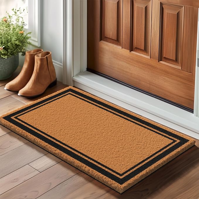 Barnyard Designs Natural Coco Coir Non-Slip Doormat | Heavy-Duty Welcome Mat - Image 2