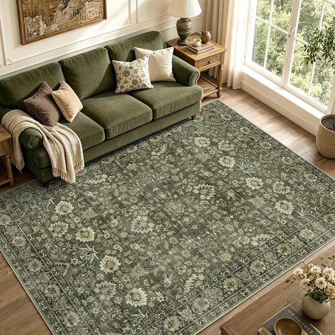 6x9 Ft Large Area Rugs for Living Room, Soft Non-Slip Machine Washable Rug - Image 3