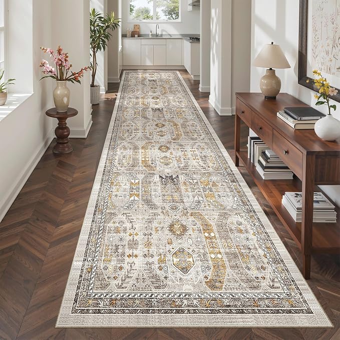 Madane Hallway Runner Rug 3x12 Washable Kitchen Runners 12ft, Soft Low-Pile - Image 3