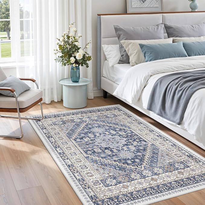 4x6 Area Rug for Entryway, Washable Kitchen Rug, Living Room, Dining Room - Image 8