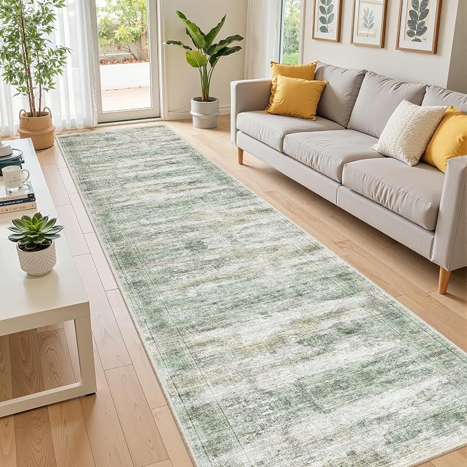 2x10 Runner Rug Non Slip, Washable Hallway Runner Rug, Laundry Room, Soft - Image 4
