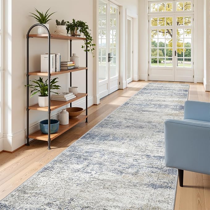 3x16 Runner Rug Non Slip, Washable Hallway Runner Rug, Living Room, Extra Long - Image 4