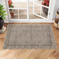 GarveeHome 2x3 Rug Washable Scalloped Non Slip Indoor Door Mat, Taupe | Rugs by GarveeHome