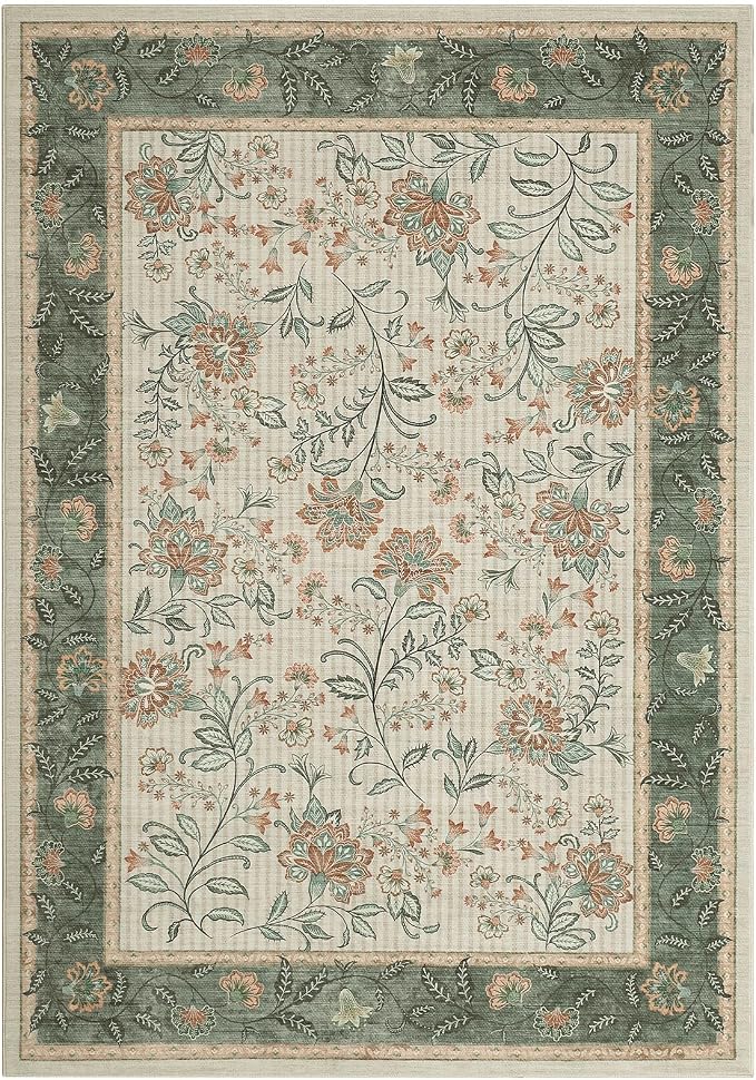 GarveeHome 10x13 Large Living Room Rug Sage Green Washable Area Rug Soft | Non - Image 8