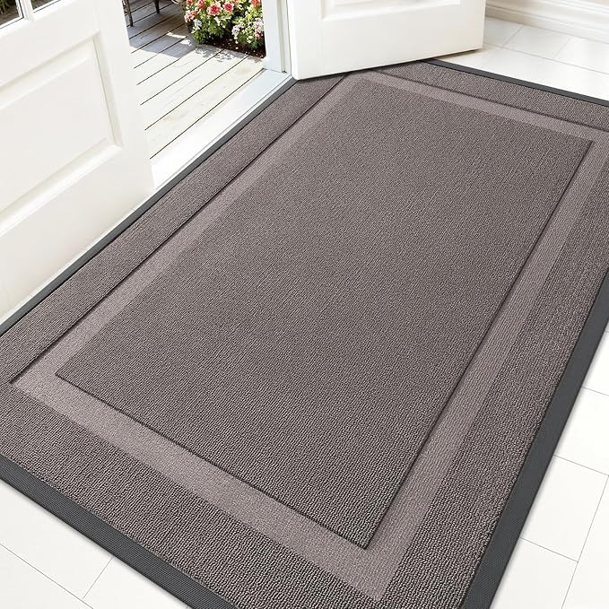 OLANLY Front Door Mat Outside 71x47, All-Season Heavy-Duty Rubber Doormat | by OLANLY