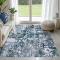 4x6 Area Rugs for Living Room Washable Bedroom Dining Room Navy Grey | Modern by Aelenmu