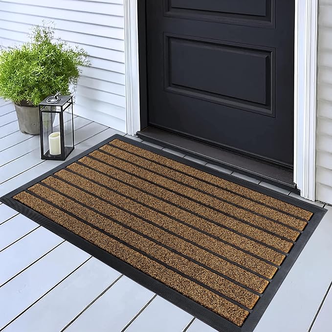 ubdyo Extra Durable Door Mat Outside Entrance | Stain Fade Resistant, Dirt by UBDYO