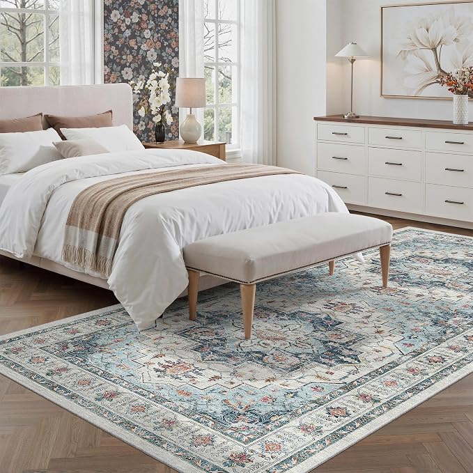 Madane 4x8 Wide Hallway Runner Rug Washable - Image 4