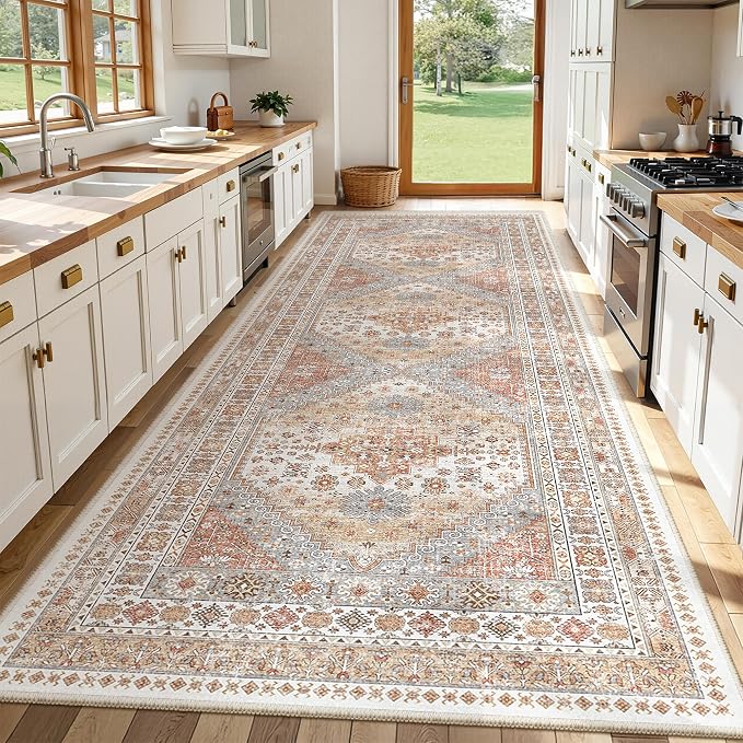 4x12 Runner Rug Non Slip, Washable Hallway Runner Rug, Nursery Room, Soft - Image 4