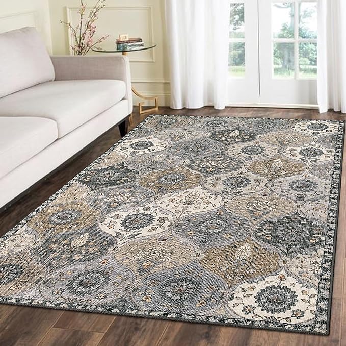 Lahome Moroccan Washable Area Rug, 5x7 Rugs by Lahome