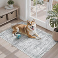 Soalmost 2x3 Washable Rugs for Kitchen, Small Area Rug Grey | Non-Slip Vintage by Soalmost