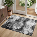 Black Entryway Rug 2x3 Washable Door Mat Indoor Entrance 24x36 | Small Throw by Acapet