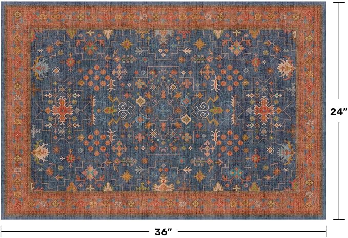 Washable 2x3 Entry Rug Front Door Indoor, Farmhouse Small Area Rugs - Image 2