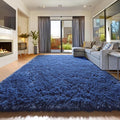 Amdrebio Navy Blue Large Area Rug 8x10 by Amdrebio