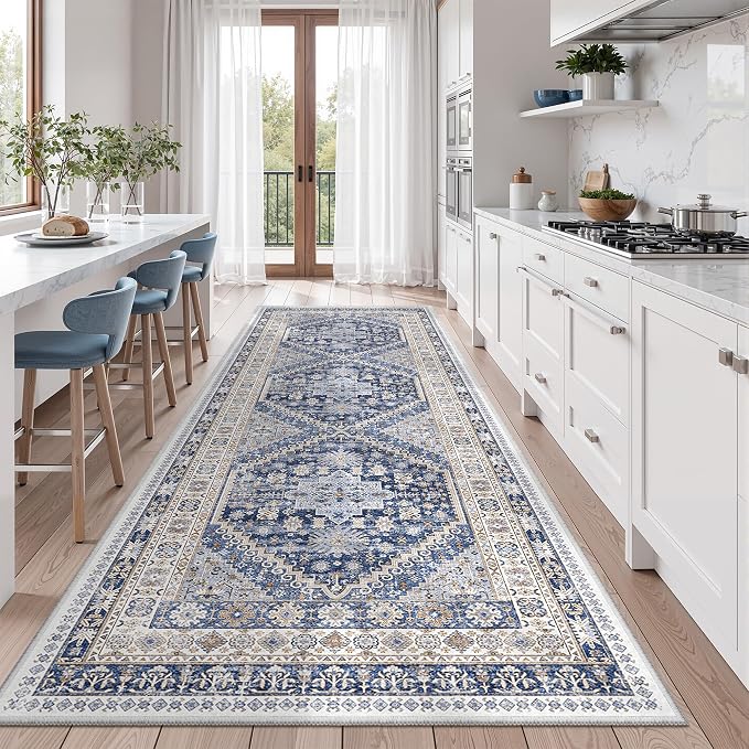 3x10 Runner Rug Non Slip, Washable Hallway Runner Rug, Laundry Room, Soft by Zesthome