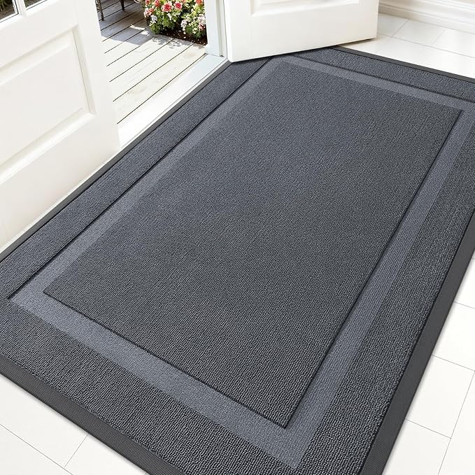 OLANLY Front Door Mat Outside 71x47, All-Season Heavy-Duty Rubber Doormat | by OLANLY