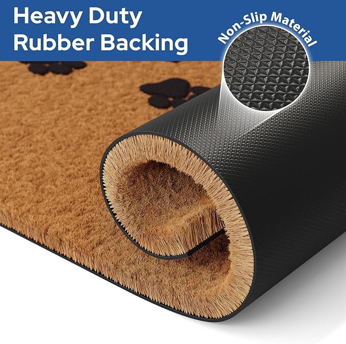 Barnyard Designs Natural Coco Coir Non-Slip Doormat | Heavy-Duty Welcome Mat - Image 5