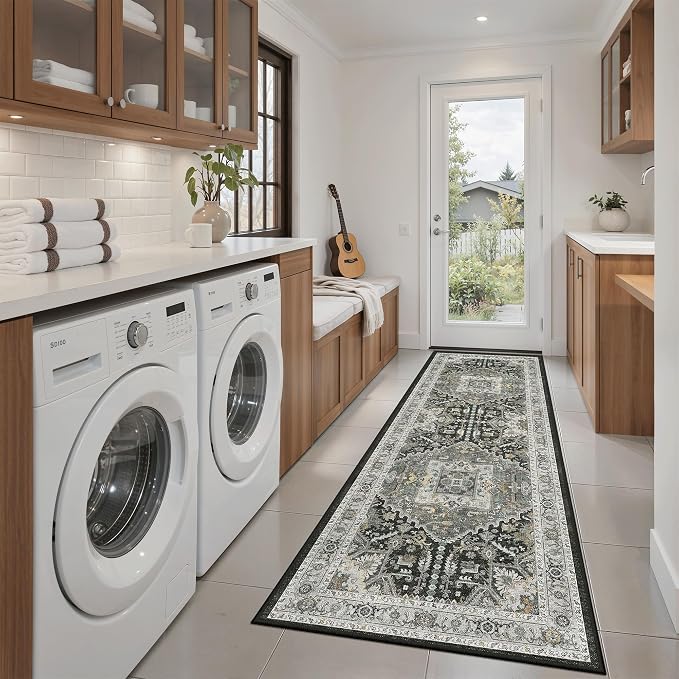 Madane Washable Runner Rug 2x6 Runners by Madane