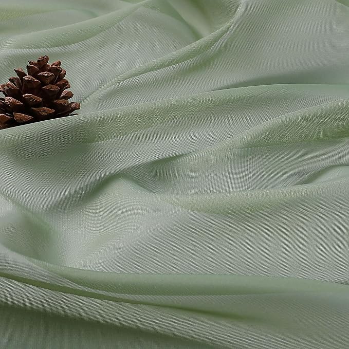 Sage Green Bedroom Curtains 96 Length - Image 5