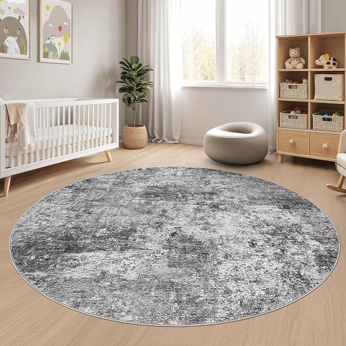 DMOYEST 5ft Round Area Rug Living Room Rugs - Image 8