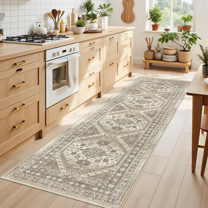 Runner Rug 2x8 Runners for Hallways Non Slip Washable Rugs, Low Pile Soft - Image 3