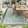 GarveeHome Blue Green Pink 8x10 Area Rugs by GarveeHome