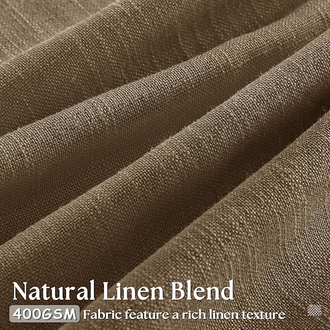 Extra Wide 102 Inch Long Pleat Curtains 70 Inch Wide Dutch Cocoa | Pinch Pleat - Image 2