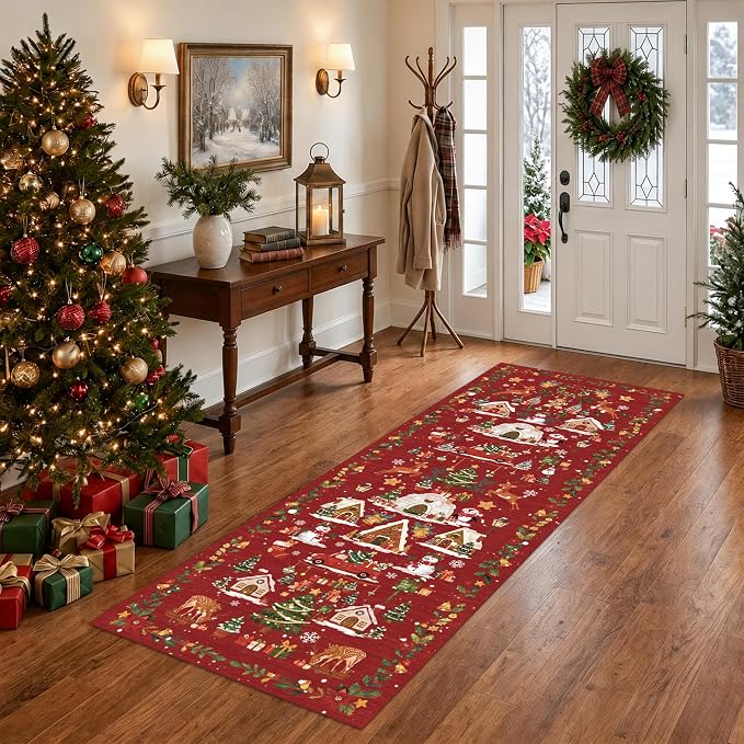 Christmas Runner Rug 2x5 for Hallway - Image 5