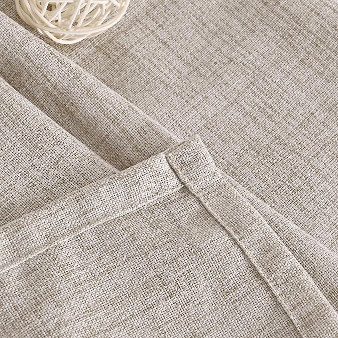 YoungsTex Natural Linen Curtains 48 Inch Length - Image 8