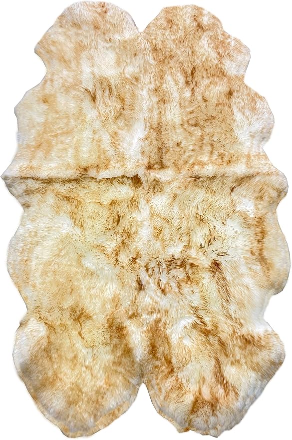 HUAHOO Premium Genuine Sheepskin Rug Real Australia Sheepskin Natural Luxury - Image 3