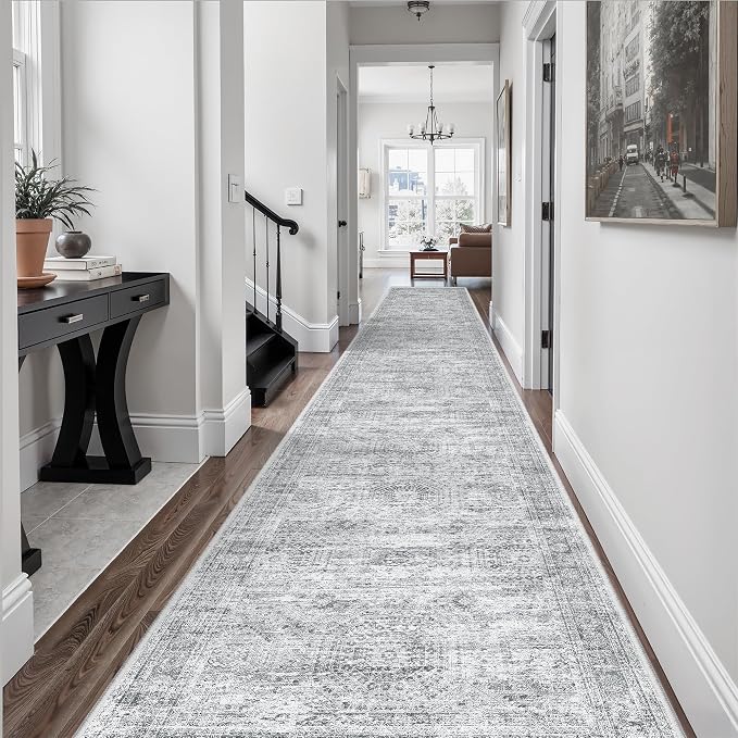 Soalmost Washable Hallway Runner Rug 3x14 Kitchen Entry Rugs Non-Slip, Foldable - Image 2