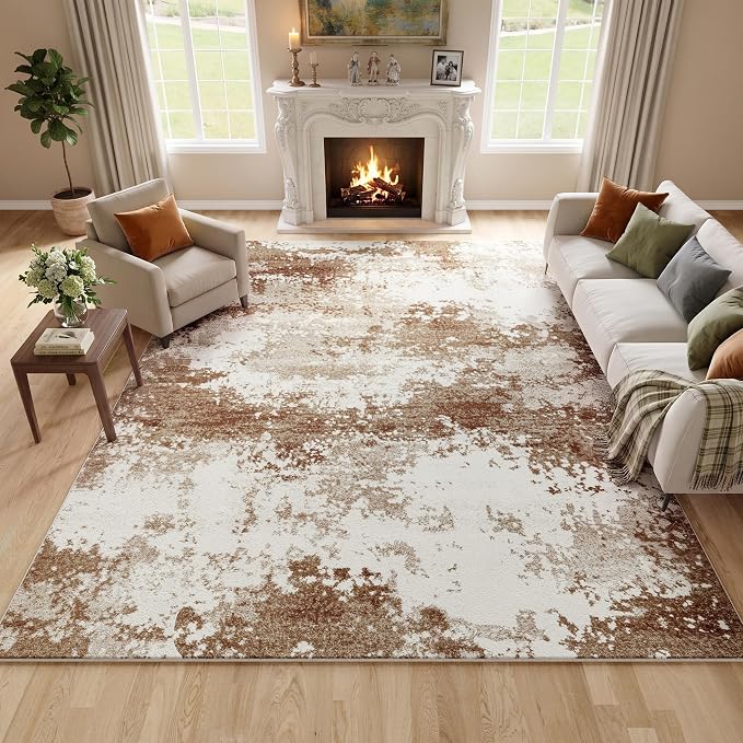 Brown Washable Rug 5x7 Area Rugs by Acapet