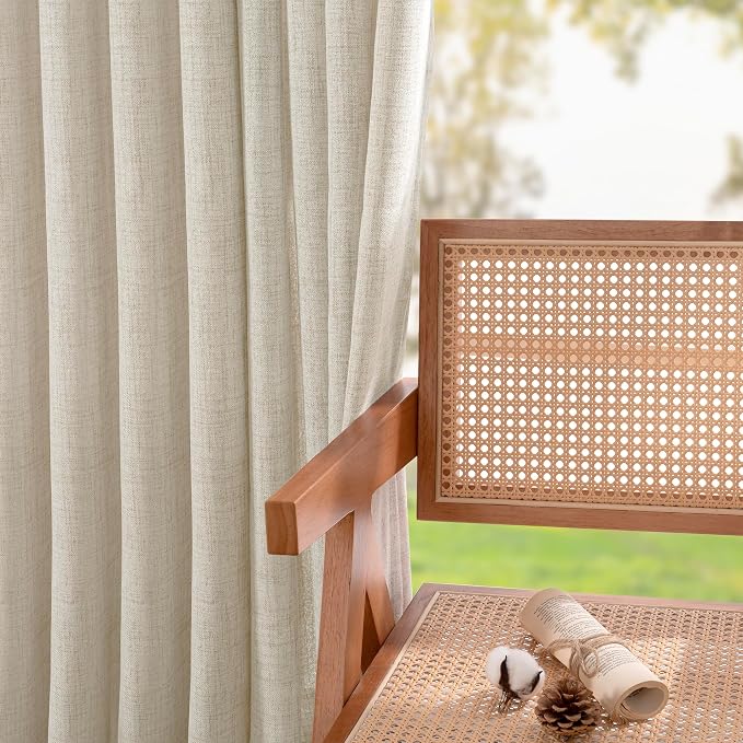 YoungsTex Linen Kitchen Window Curtains 40 Inch Length, Short Light Filtering - Image 7