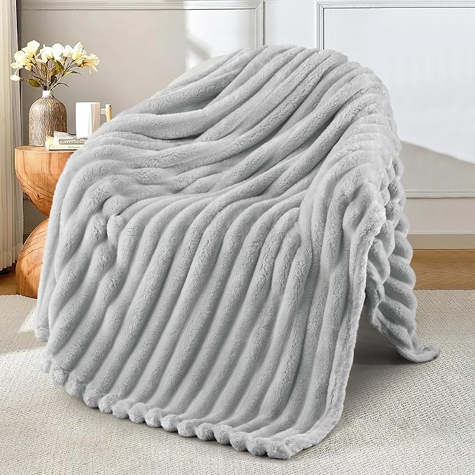 Exclusivo Mezcla Striped Fleece Throw Blanket by ExclusivoMezcla