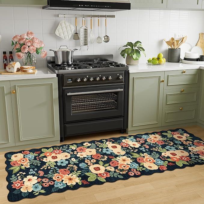 DUKINO 2x10 Runner Rug for Hallway, Washable Kitchen Rugs, Low Pile, Soft - Image 5