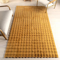 nuLOOM Jeni Gold Checkered Washable Runner Rug by nuLOOM