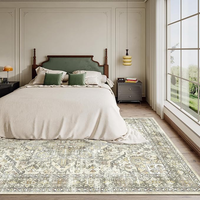 6x9 Area Rugs for Living Room, Large Washable Rug, Dining Room, Low Pile - Image 9