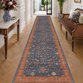 Boho Washable 3x16 Extra Long Hallway Runner Rug, Non-Slip Stain & Fade by HazoHaus