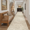 Soalmost Washable 3x14 Hallway Runner Rug Non-Slip Kitchen Entry Rugs Beige | by Soalmost
