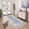 2x6 Runner Rug Non Slip, Washable Hallway Runner Rug, Nursery Room, Soft Runner by Zesthome