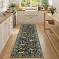 DUKINO 2x7 Runner Rug for Hallway, Washable Kitchen Rugs Non Slip, Stain by DUKINO