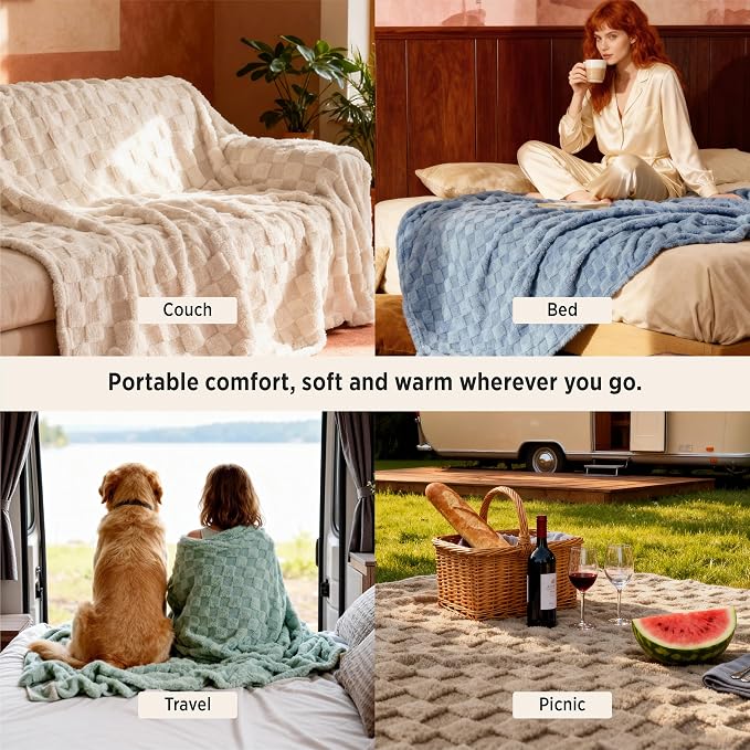 Bedsure GentleSoft Blankets Queen Size - Image 4