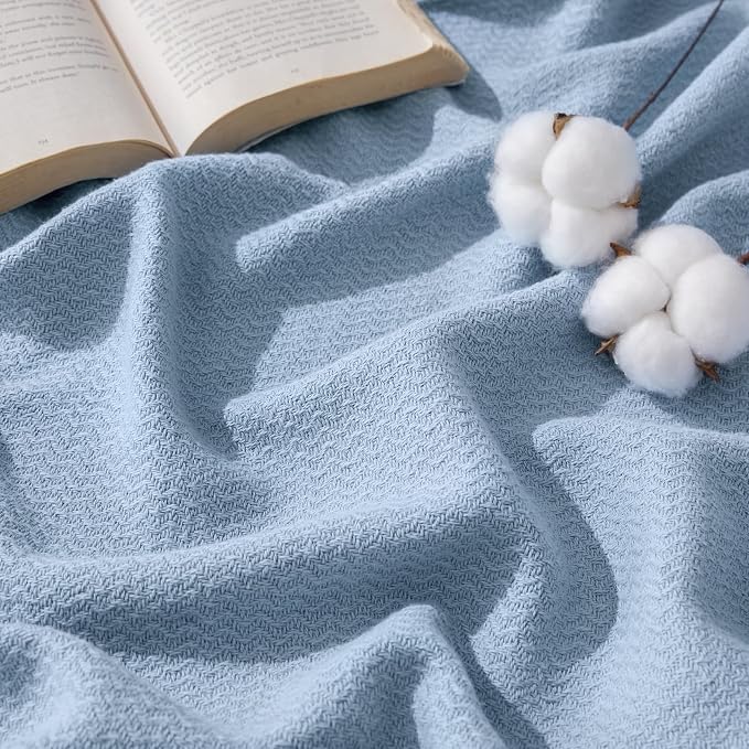 Bedsure GentleSoft 100% Cotton Blanket Queen Size by Unknown