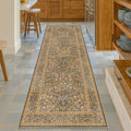 Non Slip 2x8 Gold Brown Long Runner Rug, Washable Runner Rug by HazoHaus