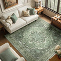 RELEANY Washable Area Rug, Square 6'x6', Water Repellent, Pet Friendly by RELEANY