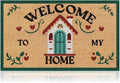 Coir Welcome Mat, Welcome to My Home, 17x29 in | 100% Natural Coir, by AmaruDoorMats