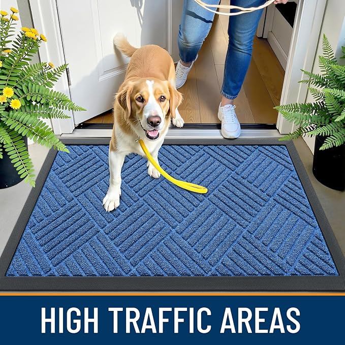 OLANLY Front Door Mat Outside Entrance 47x23, Waterproof Heavy-Duty Doormat | - Image 6